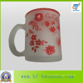 Glass Cup Mug with Lid with Decal Coffee Mug Kb-Hn0735